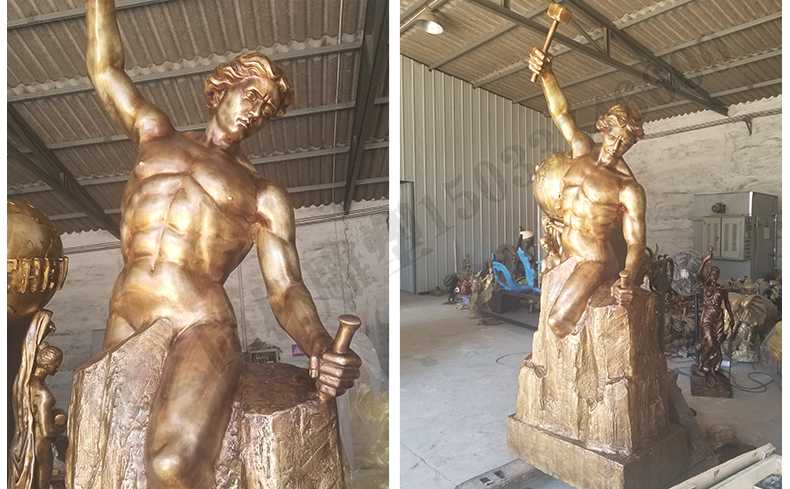 雕刻自我人物雕塑，銅雕刻自我雕塑，自我雕刻人物銅雕塑