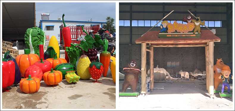 仿真蔬菜水果擺件，卡通玻璃鋼門頭