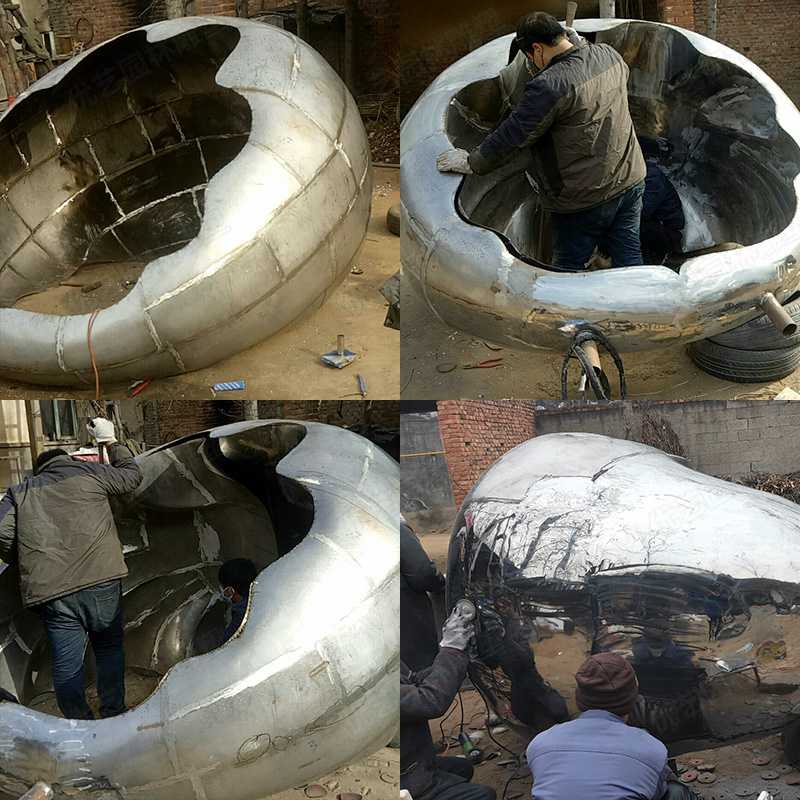 河北不銹鋼雕塑廠家，定制大型不銹鋼景觀雕塑