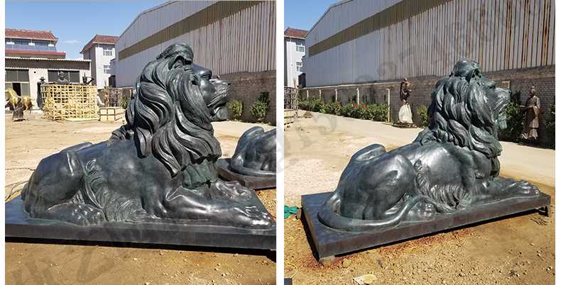 匯豐銀行銅獅子，銅雕塑廠家，歐式銅獅子