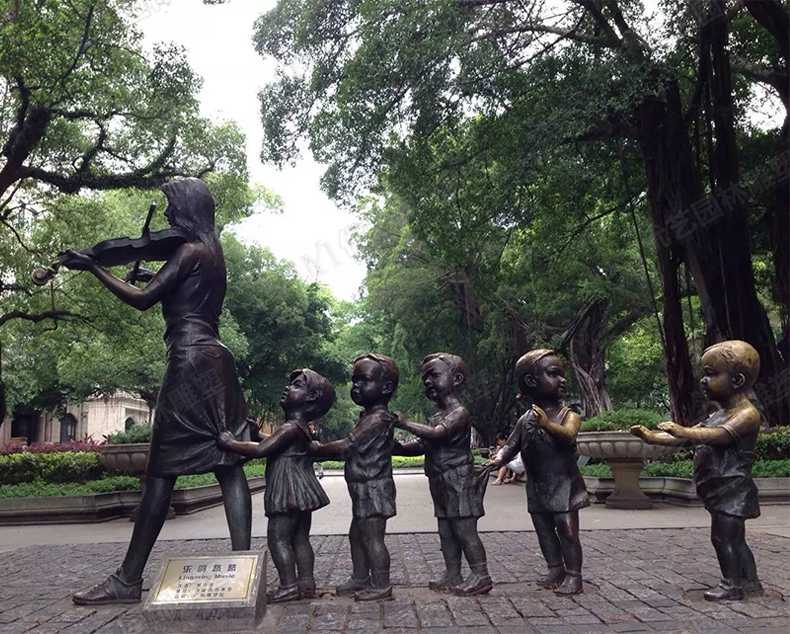 銅人物雕塑，銅小孩雕塑