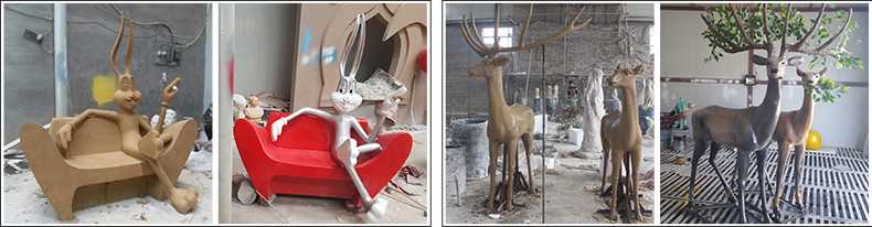 玻璃鋼雕塑制作流程，仿真景觀雕塑廠家