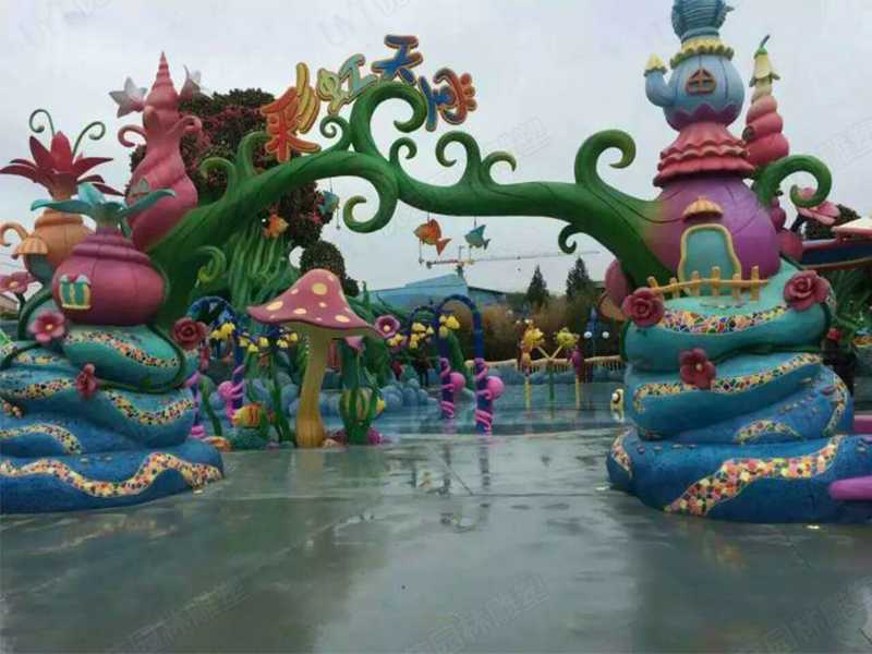 水泥雕塑，水泥卡通門頭